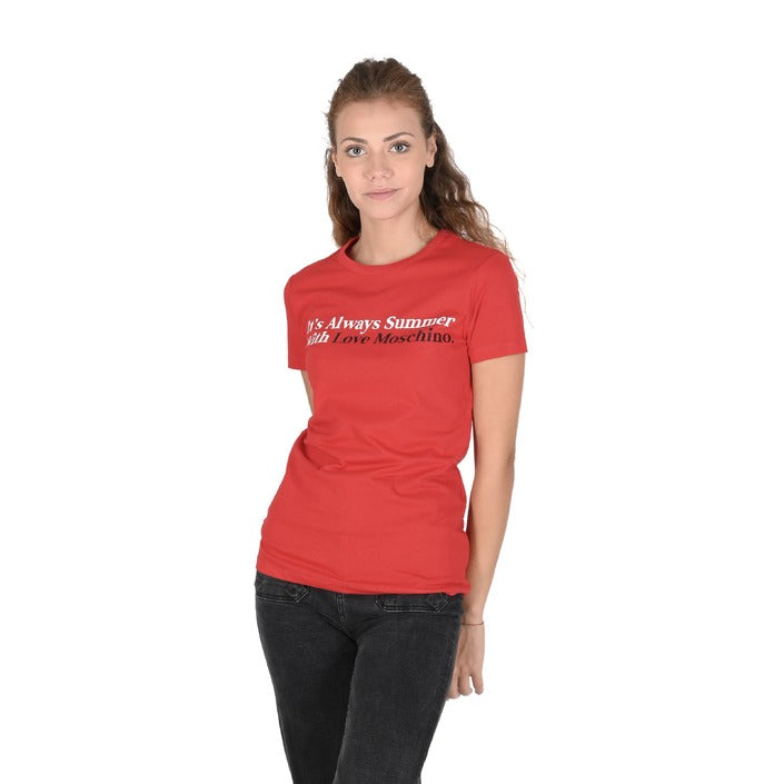 Love Moschino - Love Moschino Damen T-Shirt W 4 F73 2N M 3876 O97 RED