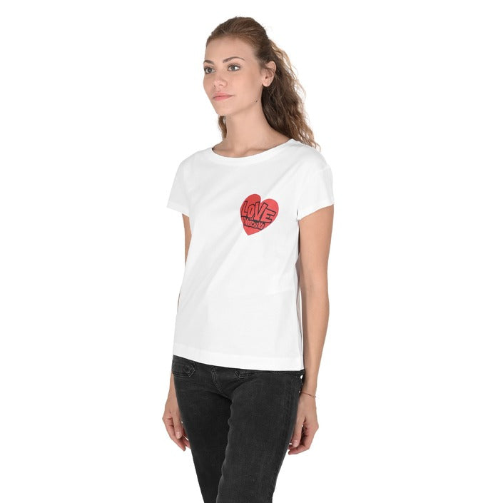 Love Moschino - Love Moschino Damen T-Shirt W 4 F30 3G M 3876 A00 OPTICAL WHITE