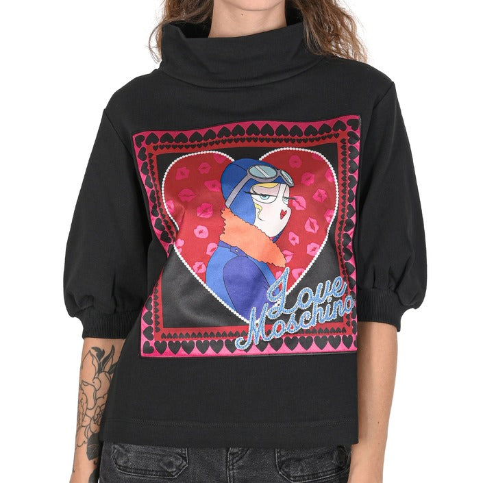 Love Moschino - Love Moschino Damen Sweatshirt W 6 375 01 M 4068 C74 BLACK
