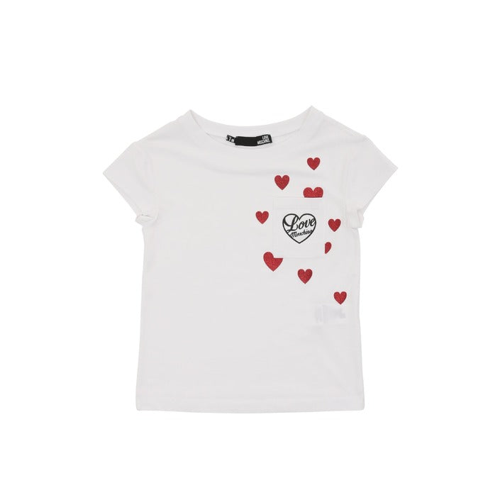 Love Moschino - Love Moschino Damen T-Shirt W 4 F30 2O E 2264 A00 OPTICAL WHITE
