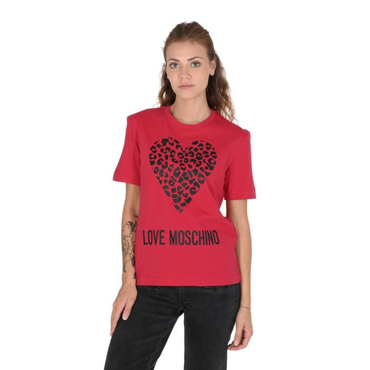 Love Moschino - Love Moschino Damen T-Shirt W 4 H06 27 M 3876 P23 RED