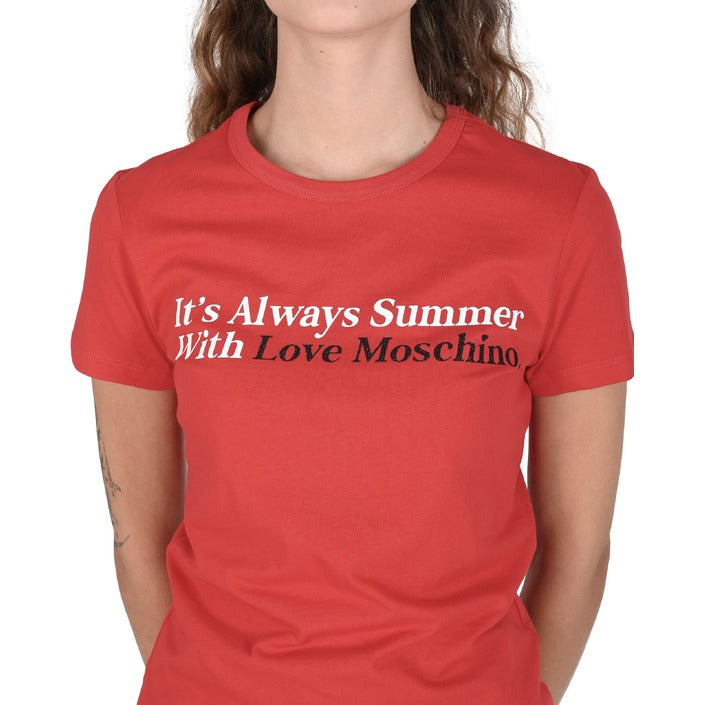 Love Moschino - Love Moschino Damen T-Shirt W 4 F73 2N M 3876 O97 RED