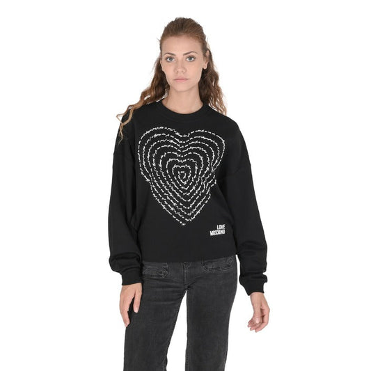 Love Moschino - Love Moschino Damen Sweatshirt W 6 431 02 M 4055 C74 BLACK