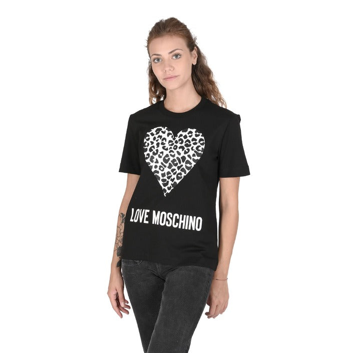Love Moschino - Love Moschino Damen T-Shirt W 4 H06 27 M 3876 C74 BLACK