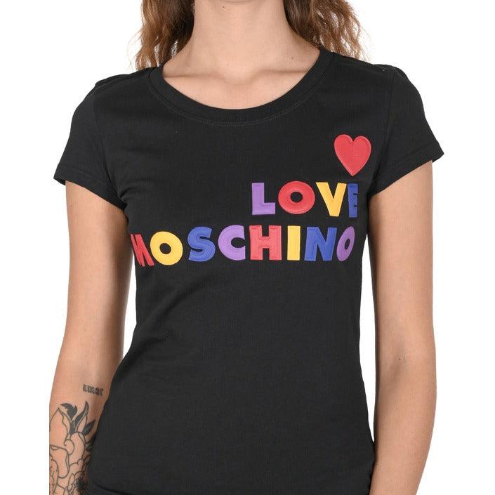Love Moschino - Love Moschino Damen T-Shirt W 4 B19 5B M 4083 C74 BLACK