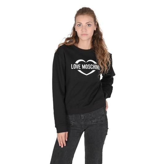 Love Moschino - Love Moschino Damen Sweatshirt W 6 306 55 M 4055 C74 BLACK