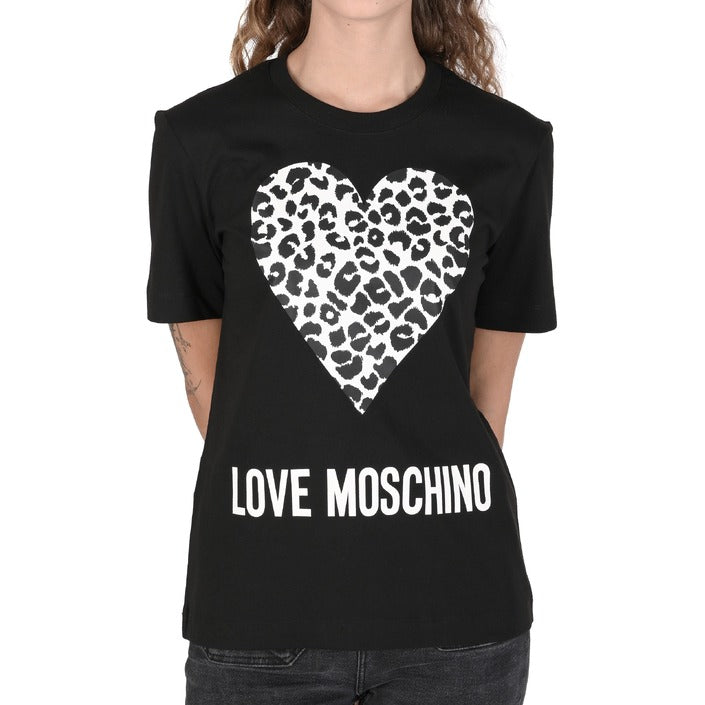 Love Moschino - Love Moschino Damen T-Shirt W 4 H06 27 M 3876 C74 BLACK