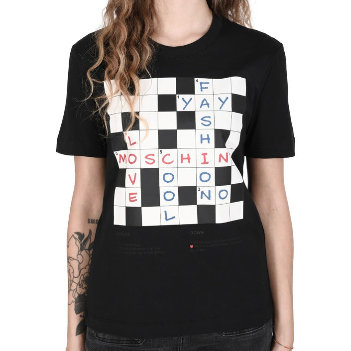 Love Moschino - Love Moschino Damen T-Shirt W 4 H06 17 M 3876 C74 BLACK