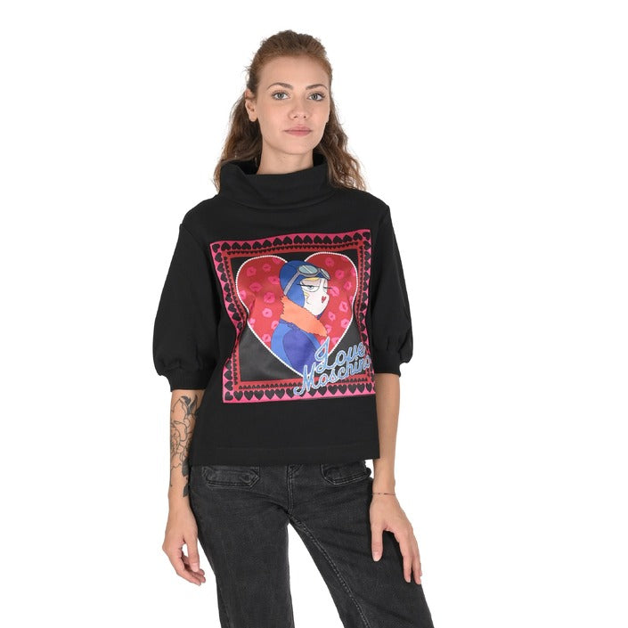 Love Moschino - Love Moschino Damen Sweatshirt W 6 375 01 M 4068 C74 BLACK