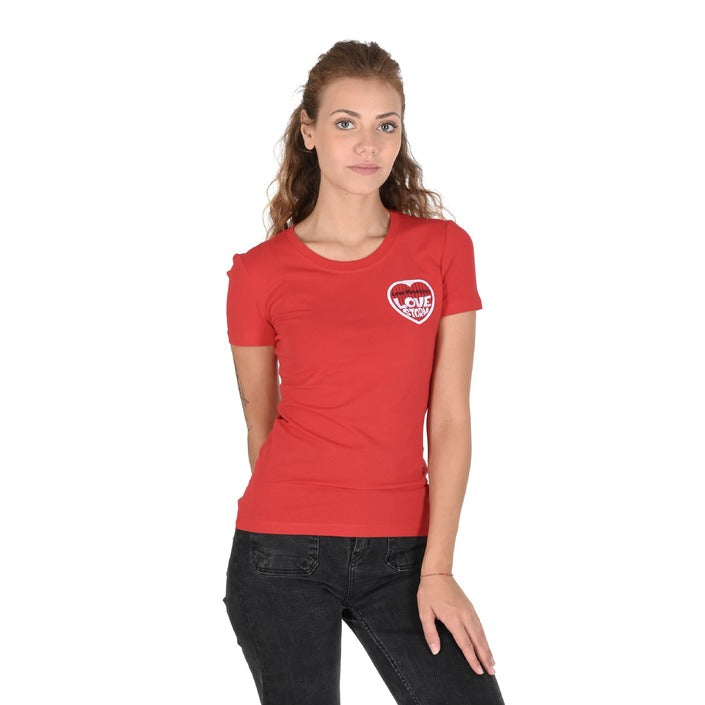 Love Moschino - Love Moschino Damen T-Shirt W 4 H19 80 E 1951 O97 RED