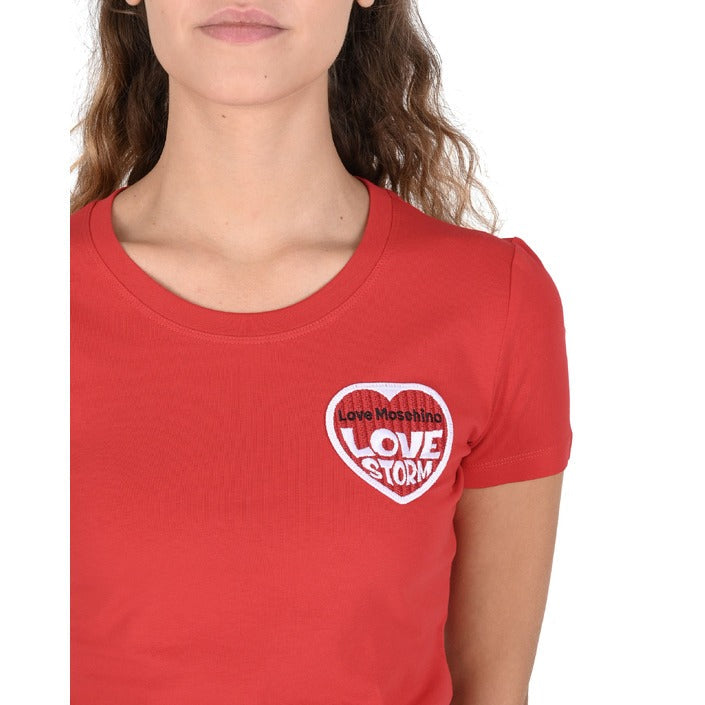 Love Moschino - Love Moschino Damen T-Shirt W 4 H19 80 E 1951 O97 RED