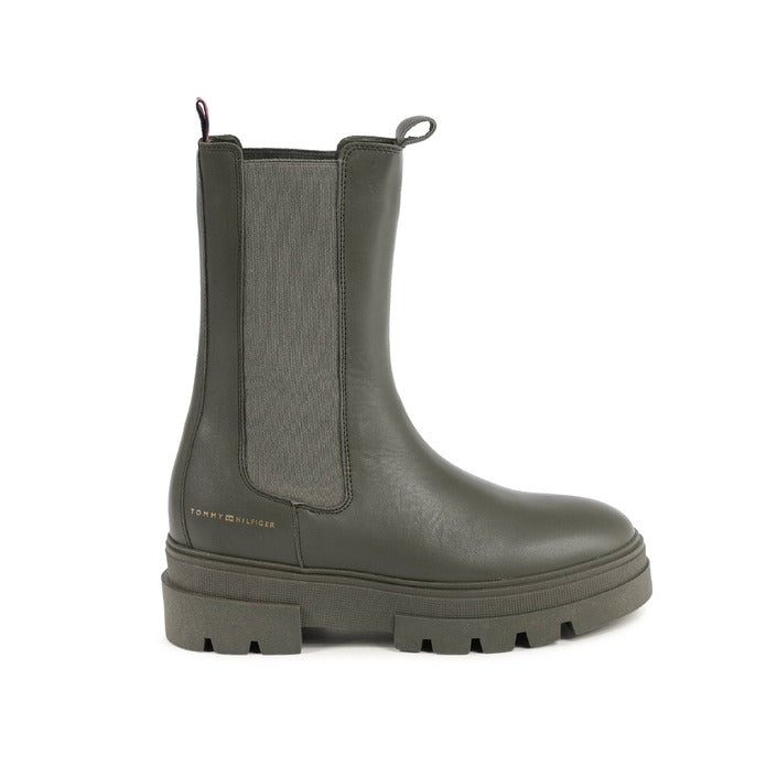 Tommy Hilfiger - Tommy Hilfiger Damen Stiefel KHAKI FW0FW06730RBN