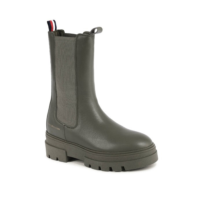 Tommy Hilfiger - Tommy Hilfiger Damen Stiefel KHAKI FW0FW06730RBN