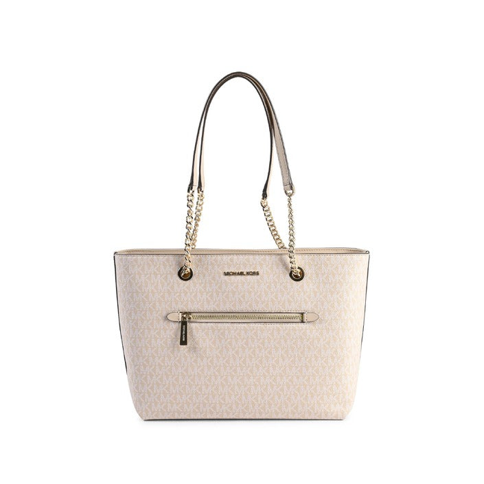 Michael Kors - Michael Kors Mittelgroße Einkaufstasche mit Reißverschluss vorne und Kette 35R3GTTT2V BUFF