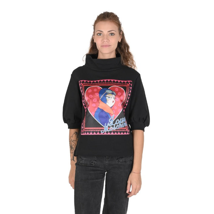 Love Moschino - Love Moschino Damen Sweatshirt W 6 375 01 M 4068 C74 BLACK