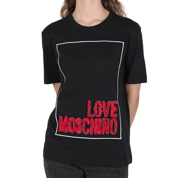 Love Moschino - Love Moschino Damen T-Shirt W 4 H06 14 M 3517 C74 BLACK