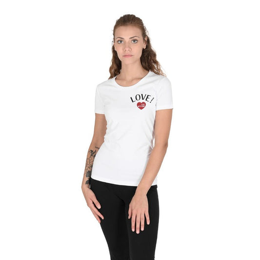 Love Moschino - Love Moschino Damen T-Shirt W 4 H19 12 E 1951 A00 OPTICAL WHITE