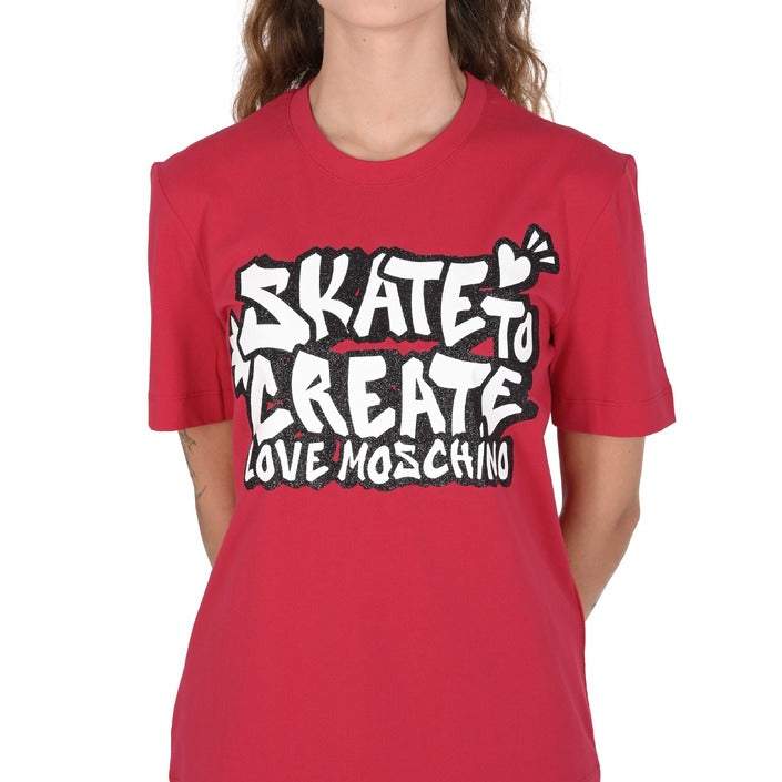 Love Moschino - Love Moschino Damen T-Shirt W 4 H06 29 M 3876 P23 RED
