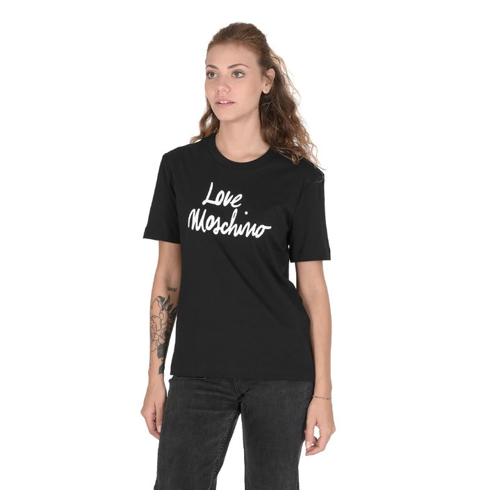 Love Moschino - Love Moschino Damen T-Shirt W 4 H06 18 M 3876 C74 BLACK