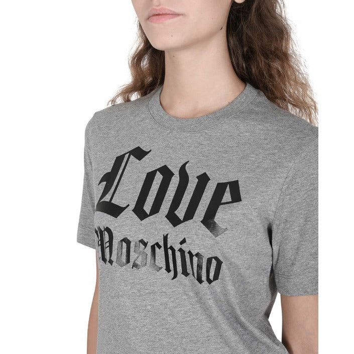 Love Moschino - Love Moschino Damen T-Shirt W 4 H06 33 M 3876 B499 MEL.MITTELGRAU