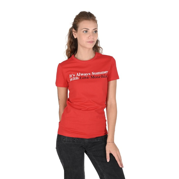 Love Moschino - Love Moschino Damen T-Shirt W 4 F73 2N M 3876 O97 RED