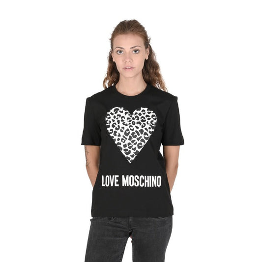Love Moschino - Love Moschino Damen T-Shirt W 4 H06 27 M 3876 C74 BLACK