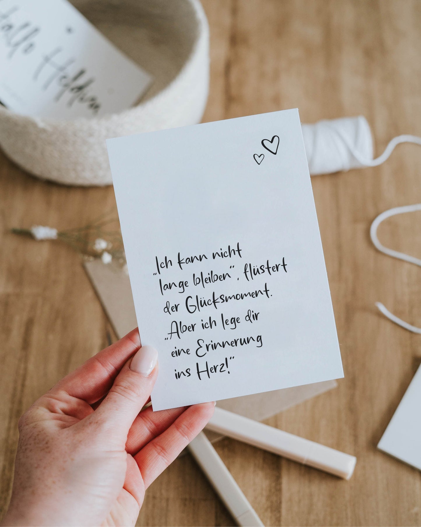 Glücksmoment · Postkarte