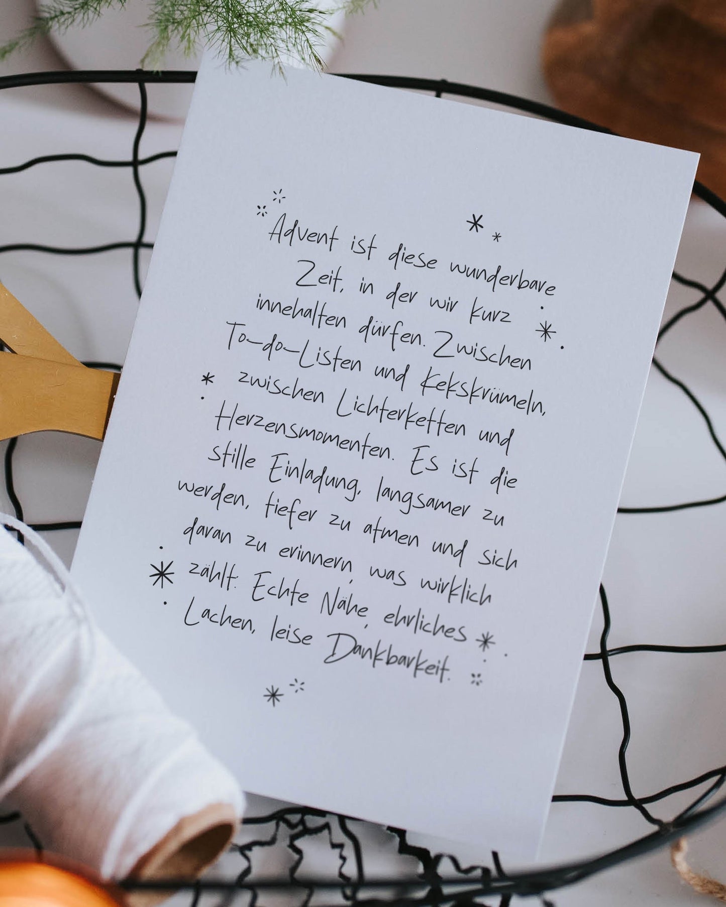 Adventszeit · Postkarte