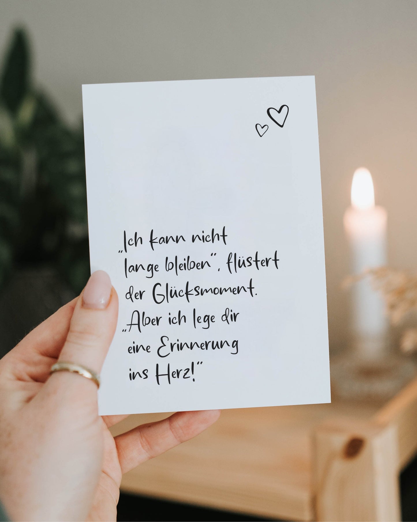 Glücksmoment · Postkarte