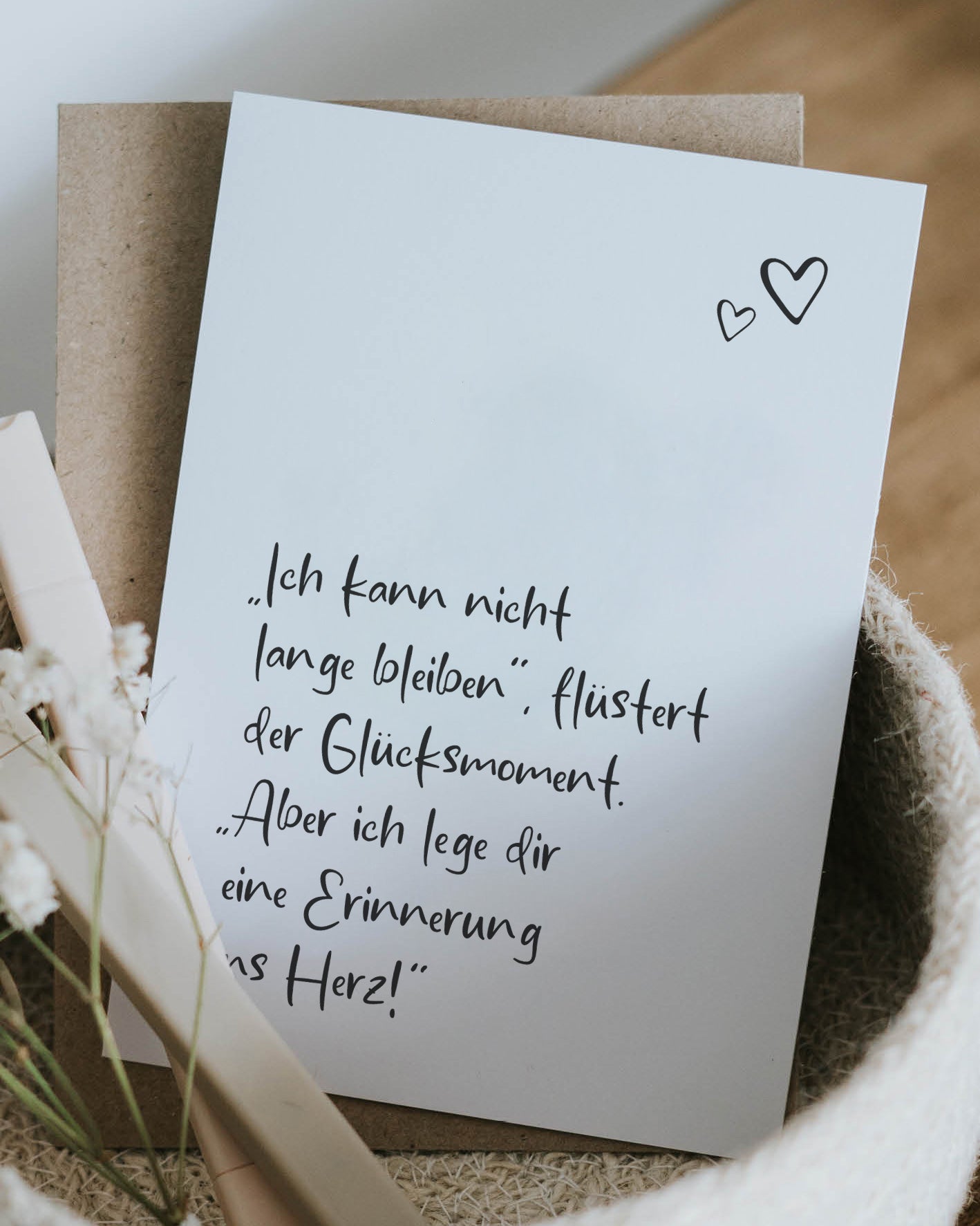 Glücksmoment · Postkarte