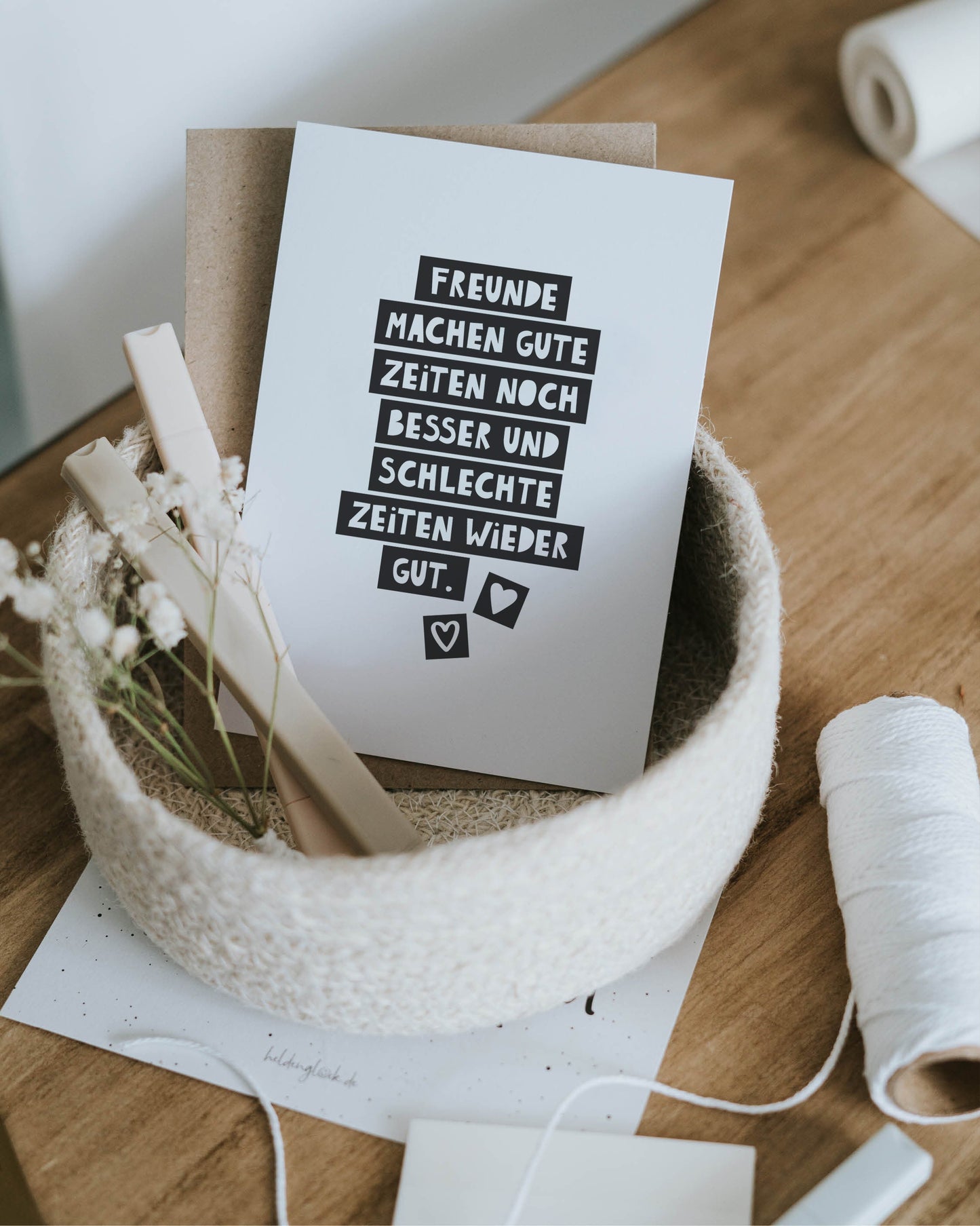 Gute Zeiten · Postkarte