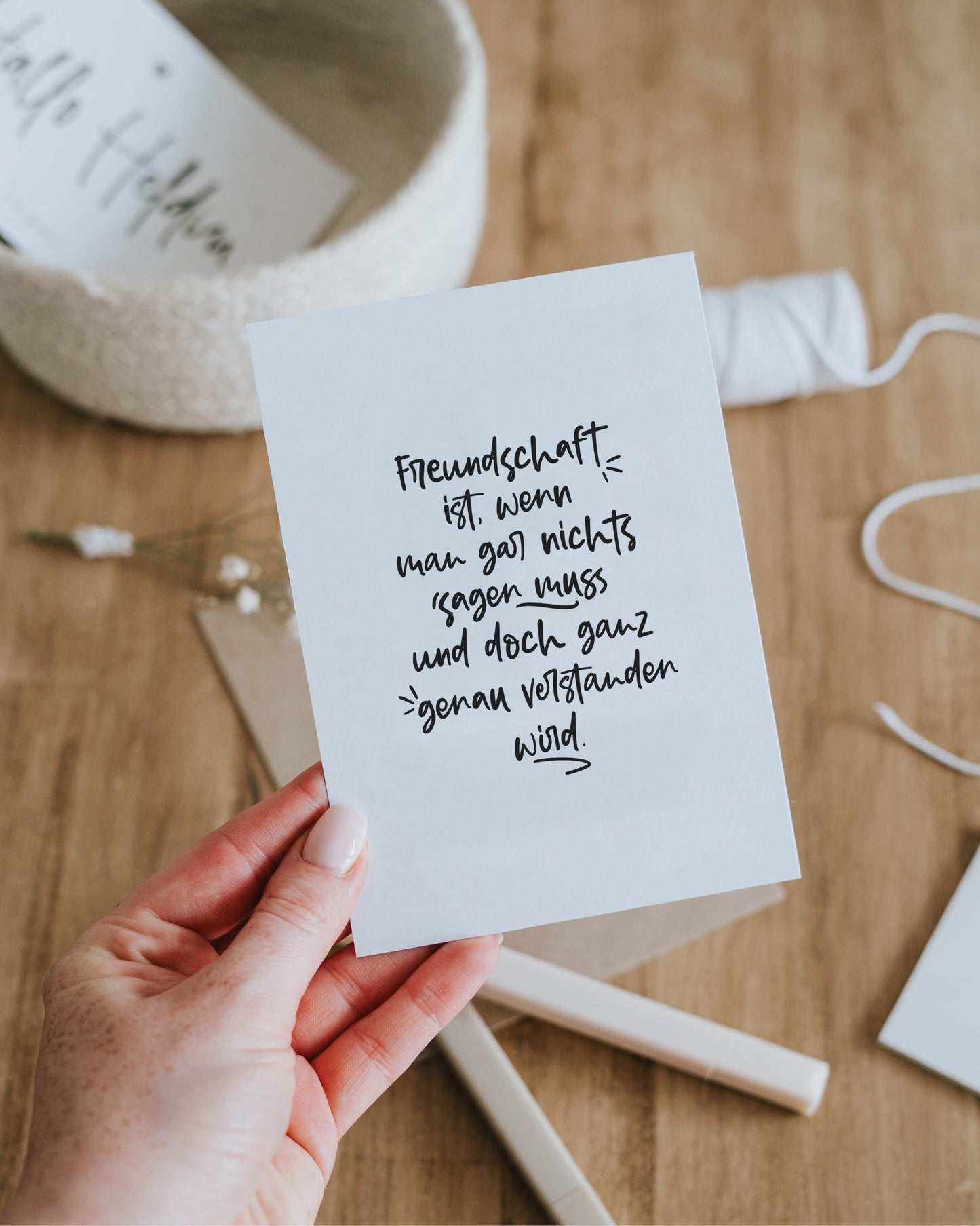 Freundschaft · Postkarte