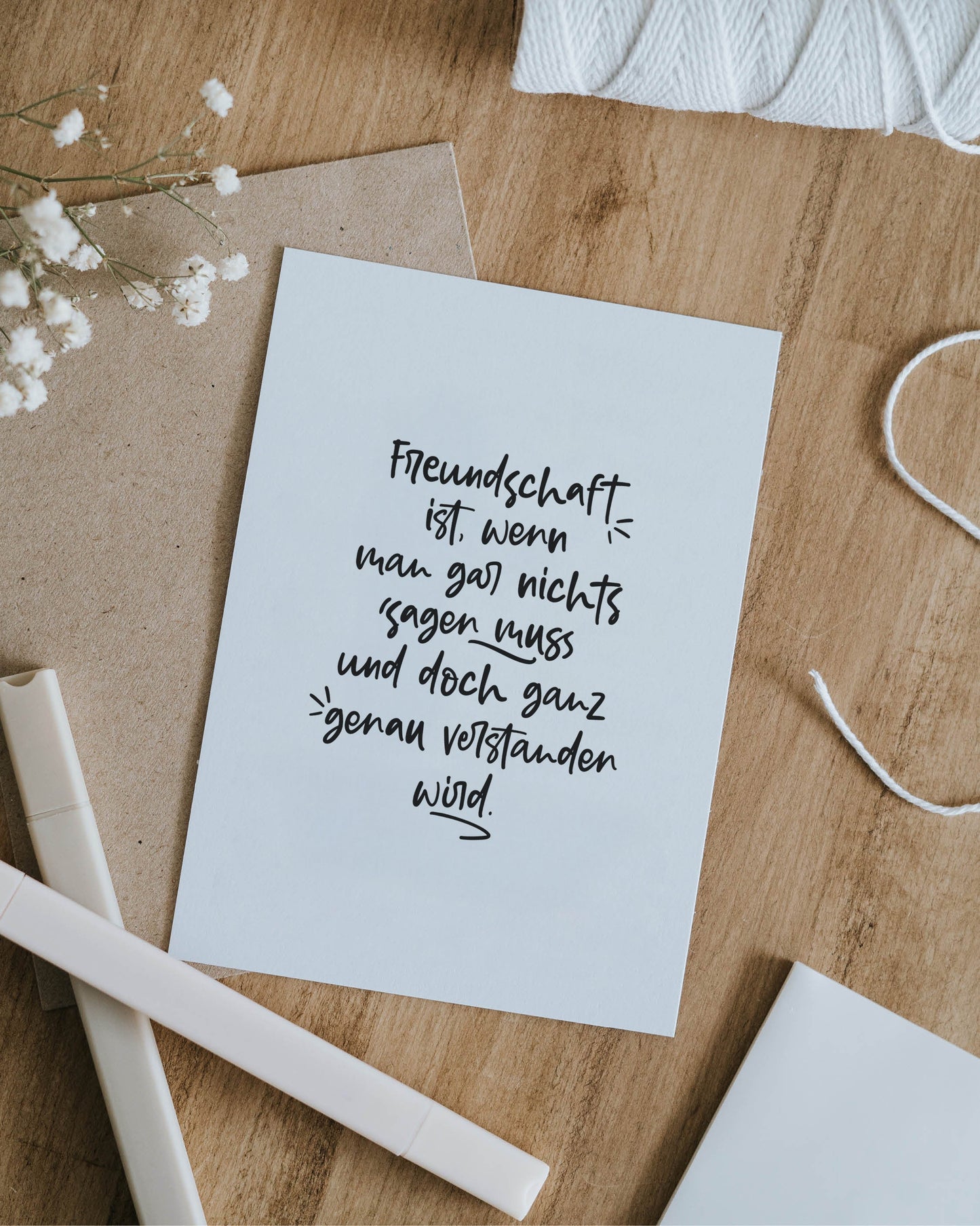 Freundschaft · Postkarte