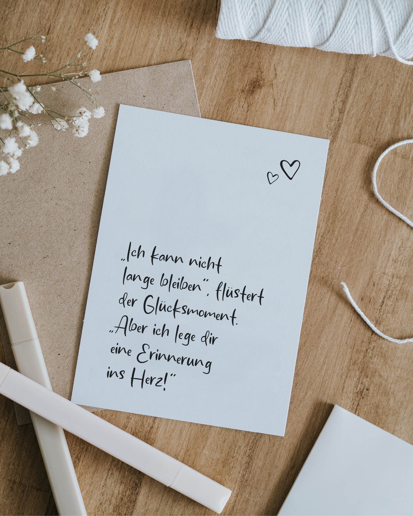 Glücksmoment · Postkarte