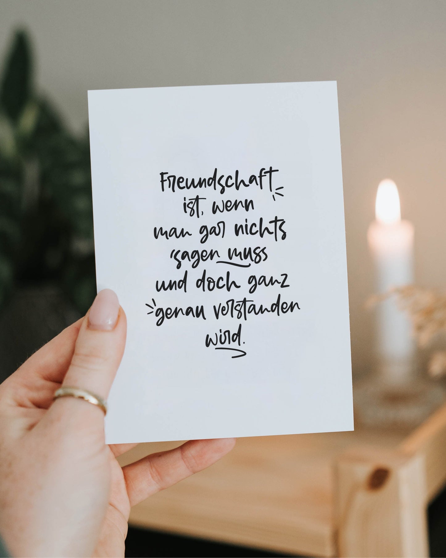 Freundschaft · Postkarte