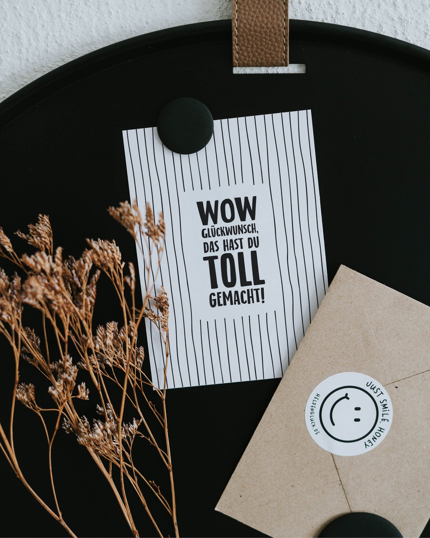 Wow Glückwunsch · Postkarte