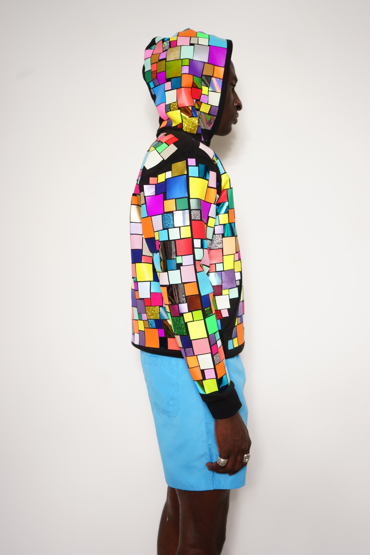 Mosaic Allover Multicolor Hoody