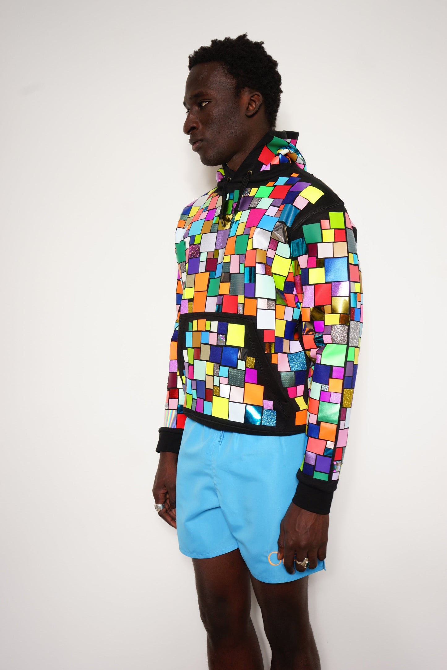 Mosaic Allover Multicolor Hoody