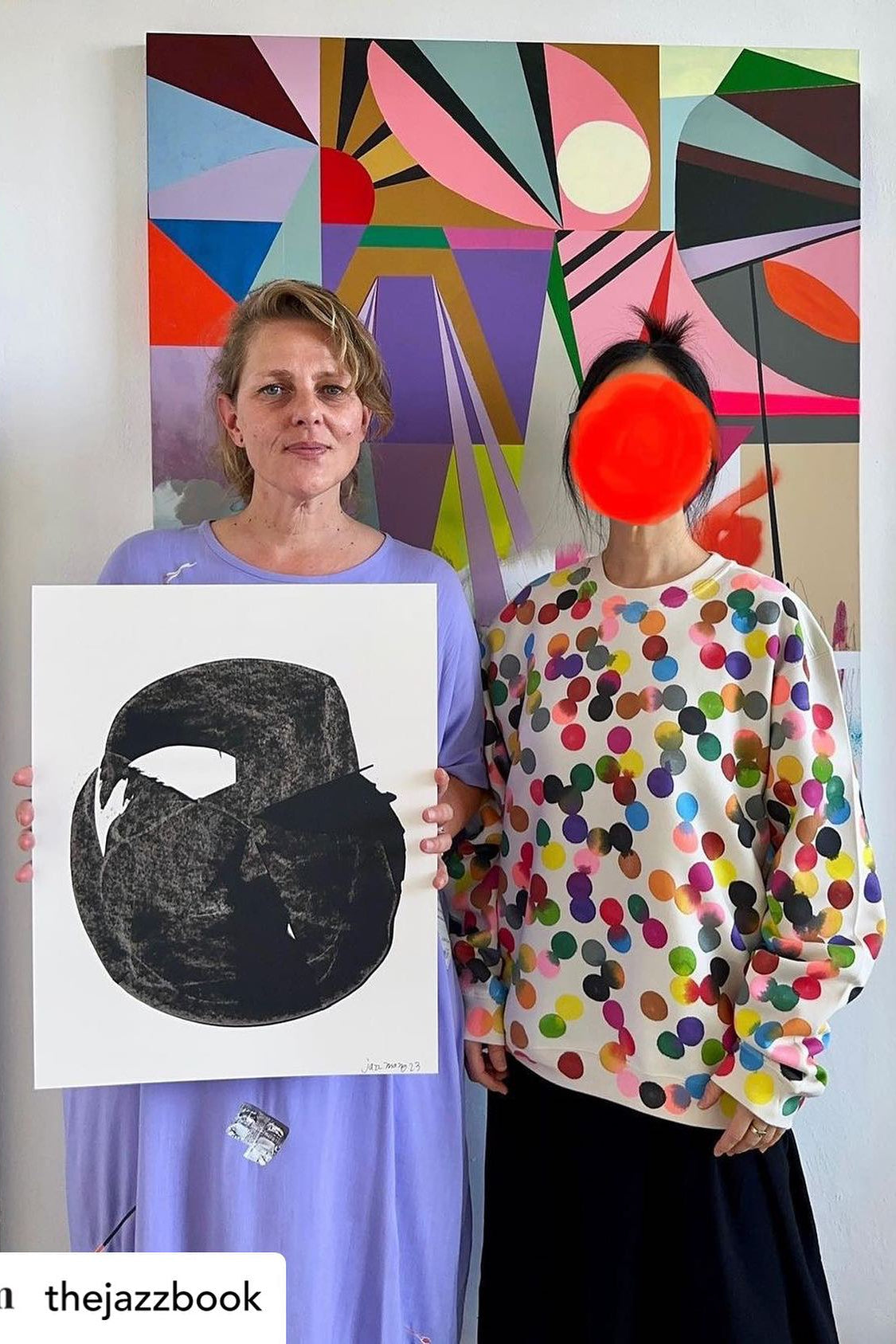 Handstamped Points Allover Sweater