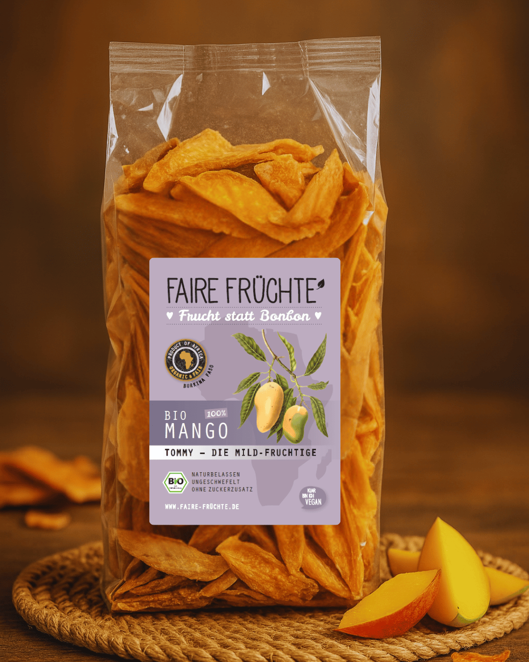 500g Bio Mangostreifen Tommy 'die Mild-fruchtige'