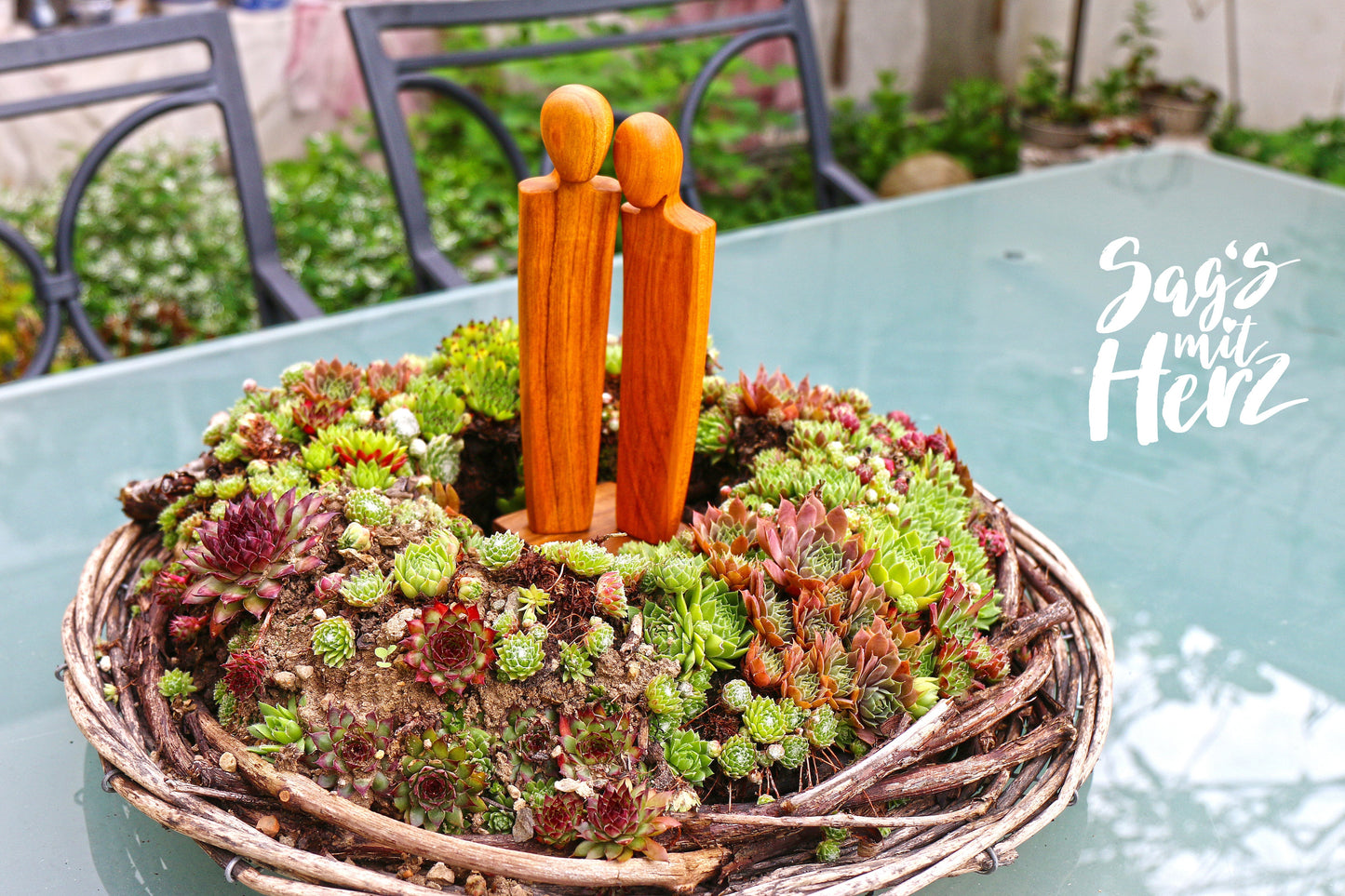 Thankgoods Figur 'Ohne Worte' gross Höhe 23,5 cm - Ideal für Coaching