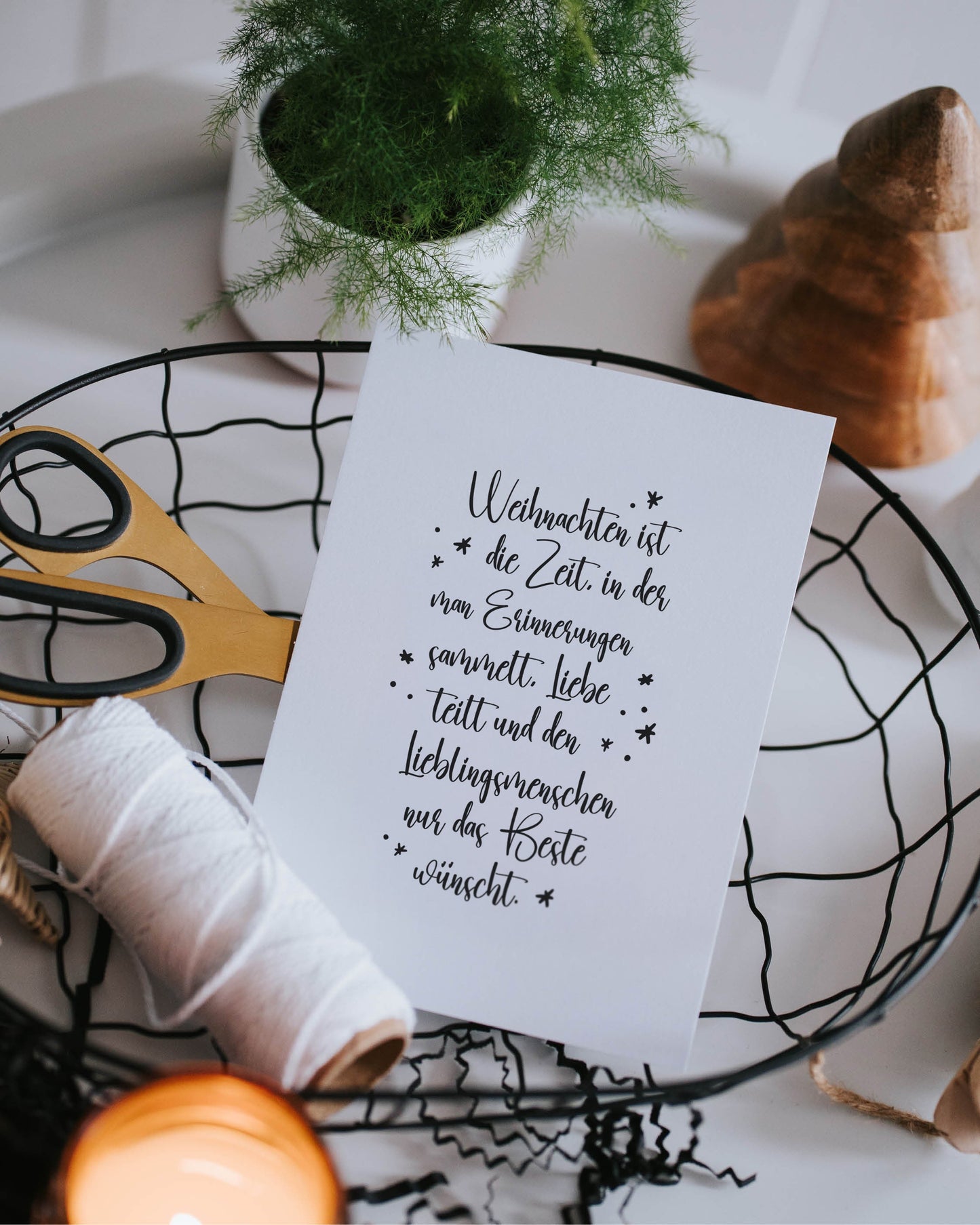 Weihnachtszeit · Postkarte