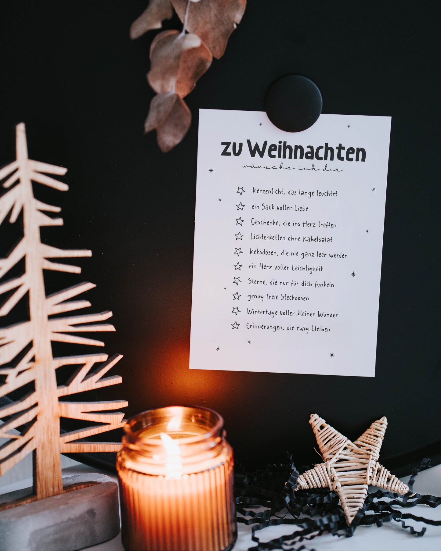 Weihnachtswünsche · Postkarte