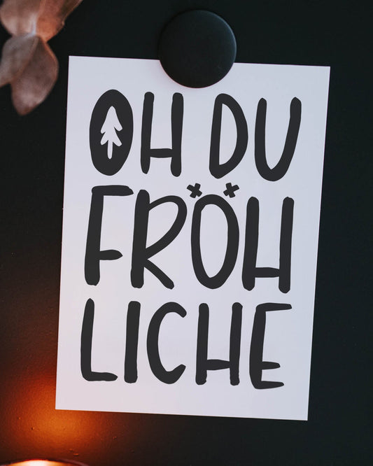 Oh du fröhliche · Postkarte
